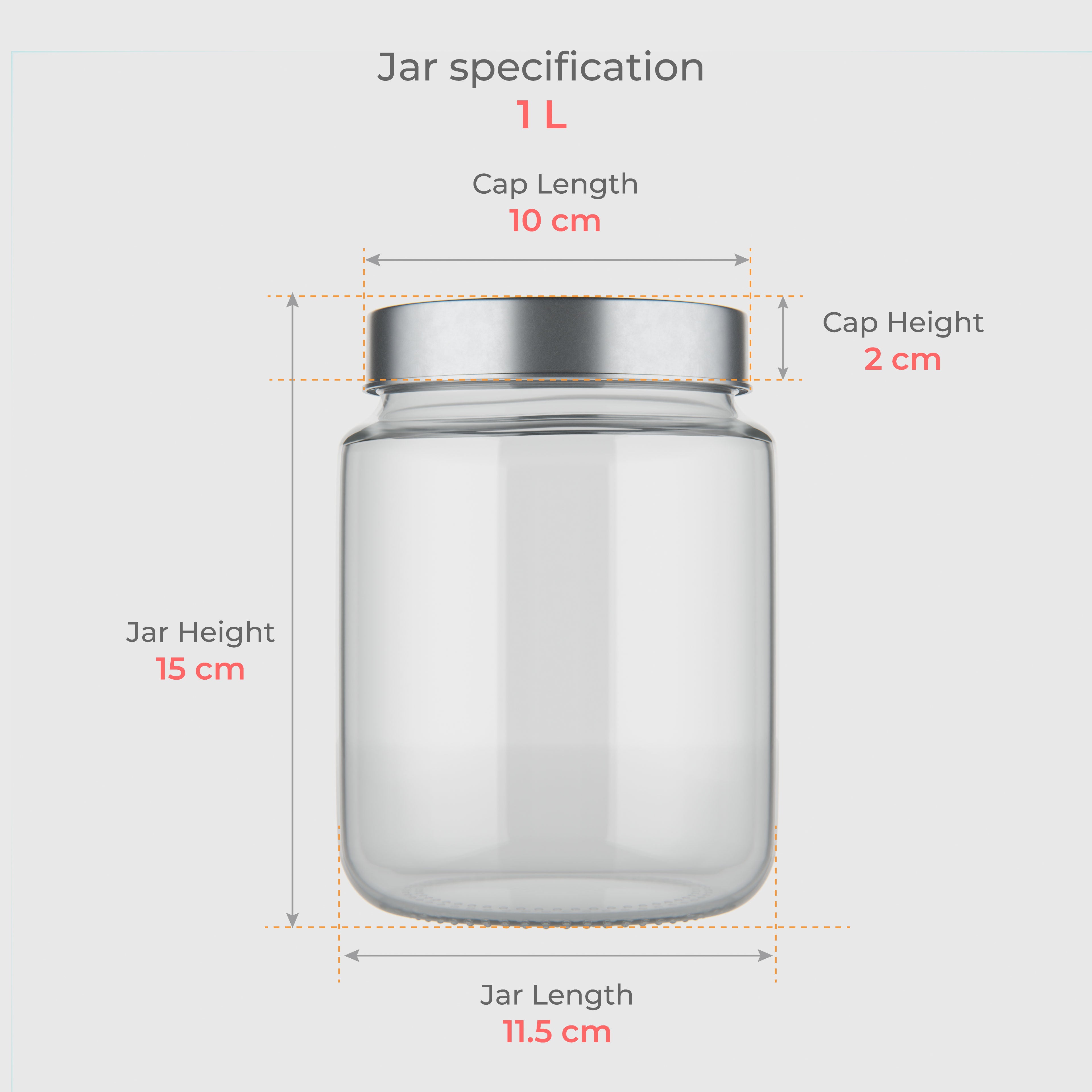 1 LTR Multipurpose Containers