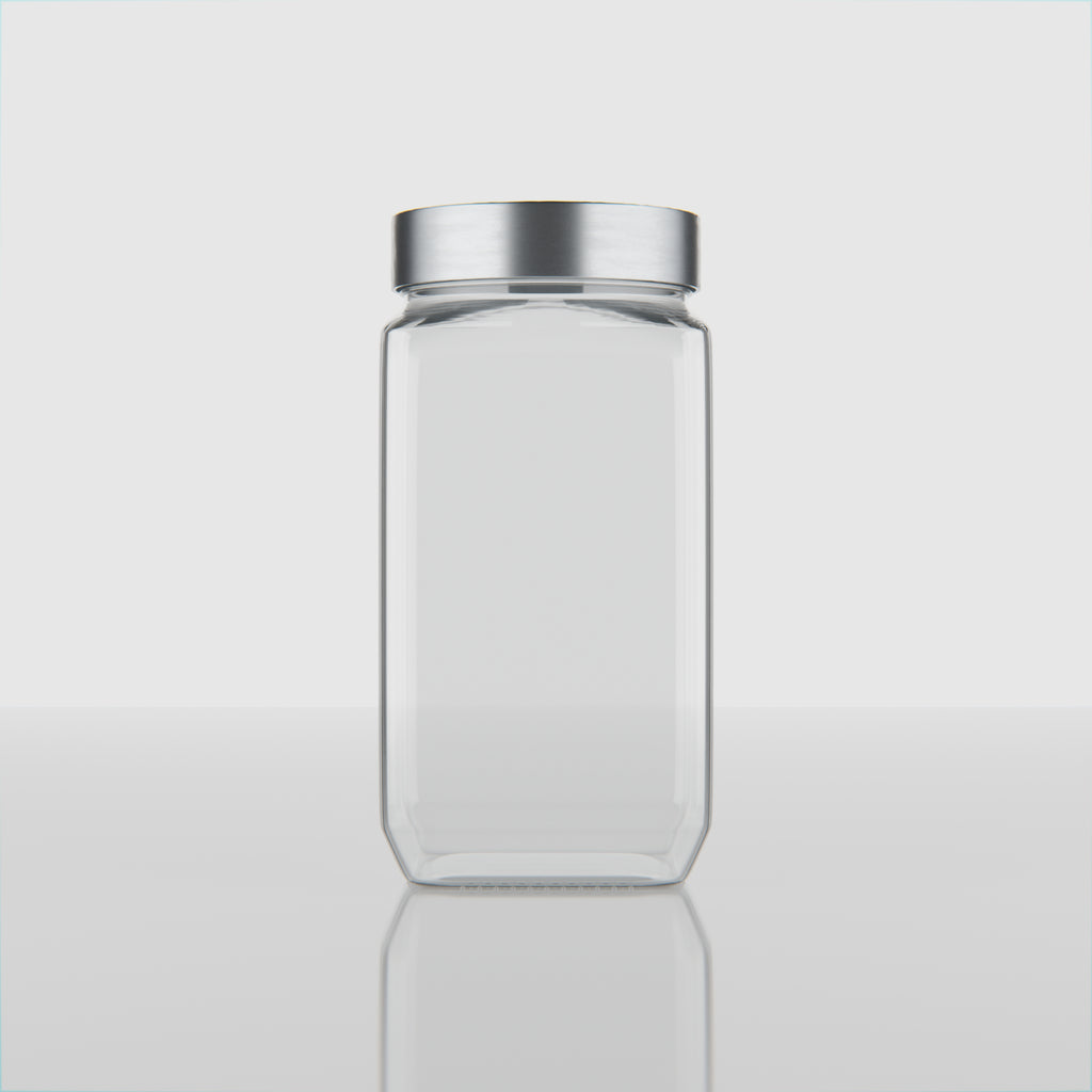 1000 ML Cubical Glass Storage Jars
