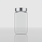 1000 ML Cubical Glass Storage Jars