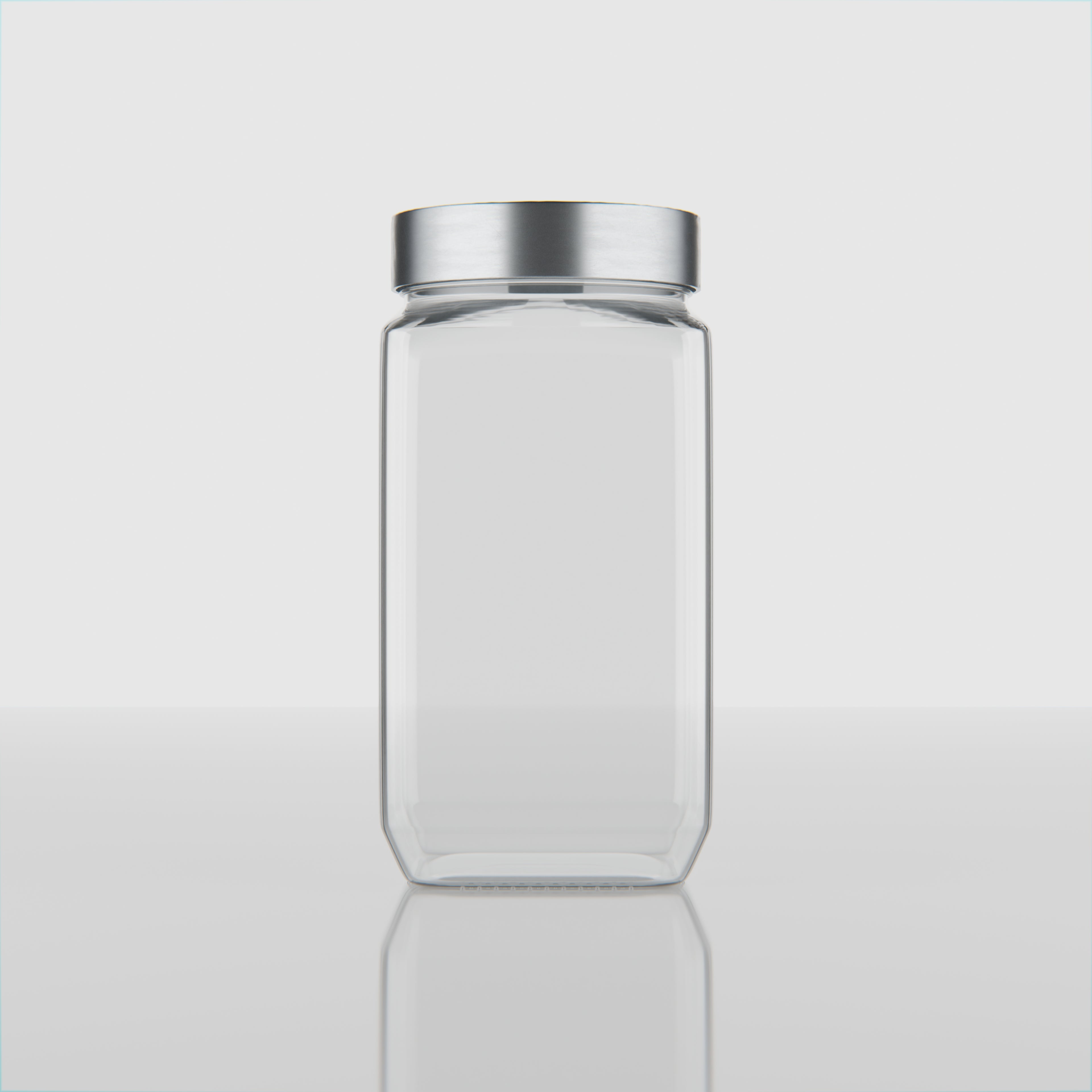1000 ML Cubical Glass Storage Jars