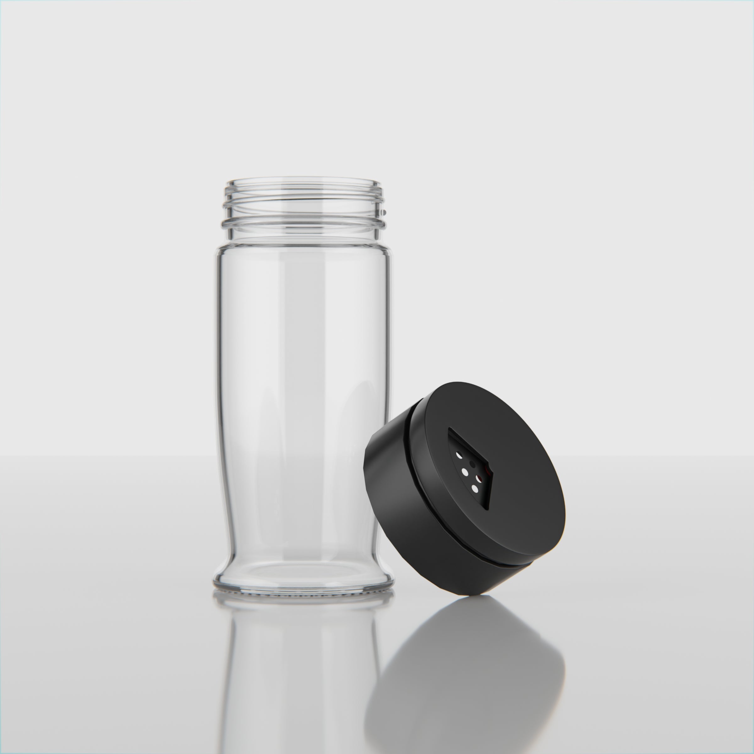 100 ML Miso Salt & Pepper Shaker with Black & Red Cap
