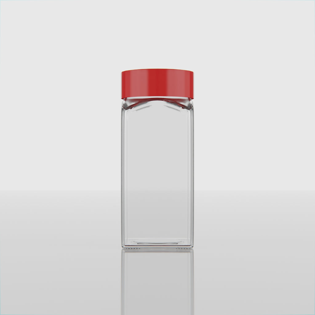 100 ML Salt & Pepper Shaker with Black & Red Cap