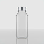 16 OZ French Square Glass Bottle
