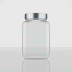 1800 ML Cubical Glass Storage Jars