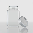 1800 ML Cubical Glass Storage Jars