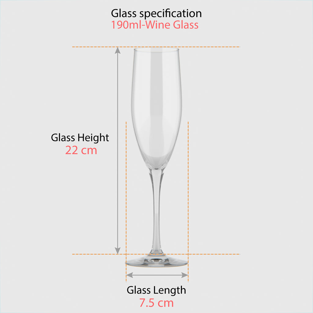 190 ML Premium Clear Wine Glass