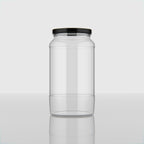 1 KG Butter Glass Jar with Black & Golden Lid