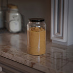 1 KG Butter Glass Jar with Black & Golden Lid