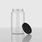1 KG Butter Glass Jar with Black & Golden Lid