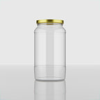 1 KG Butter Glass Jar with Black & Golden Lid
