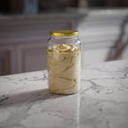 1 KG Butter Glass Jar with Black & Golden Lid