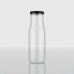 200 ML Milk Glass Bottle with Black, Gold & RX Cap
