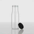 200 ML Milk Glass Bottle with Black, Gold & RX Cap