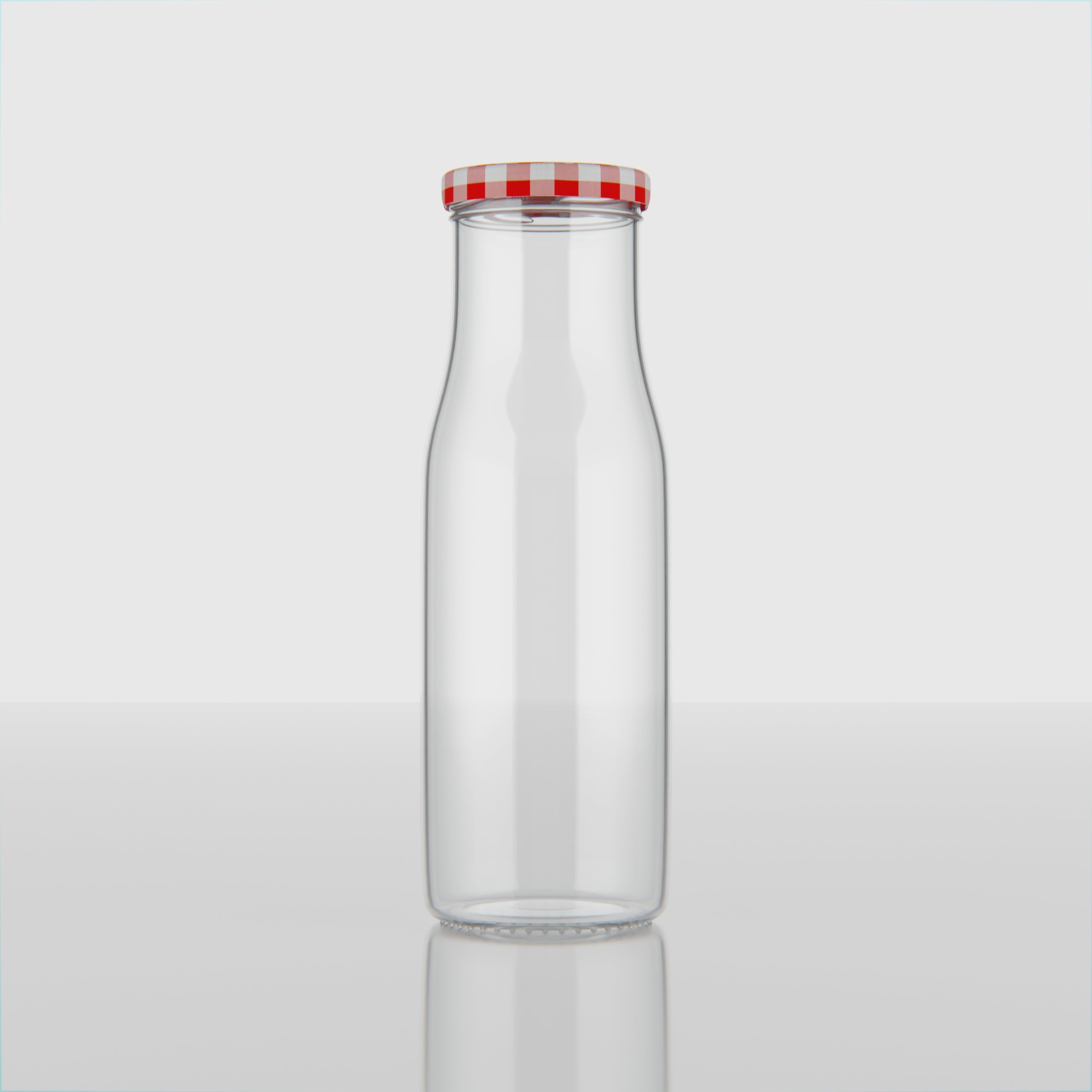 200 ML Milk Glass Bottle with Black, Gold & RX Cap