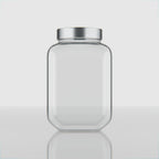 2200 ML Cubical Glass Storage Jars