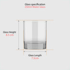 250 ML Clear Water Glasses