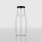 265 ML Milk Glass Bottle with Black, Gold & RX Cap
