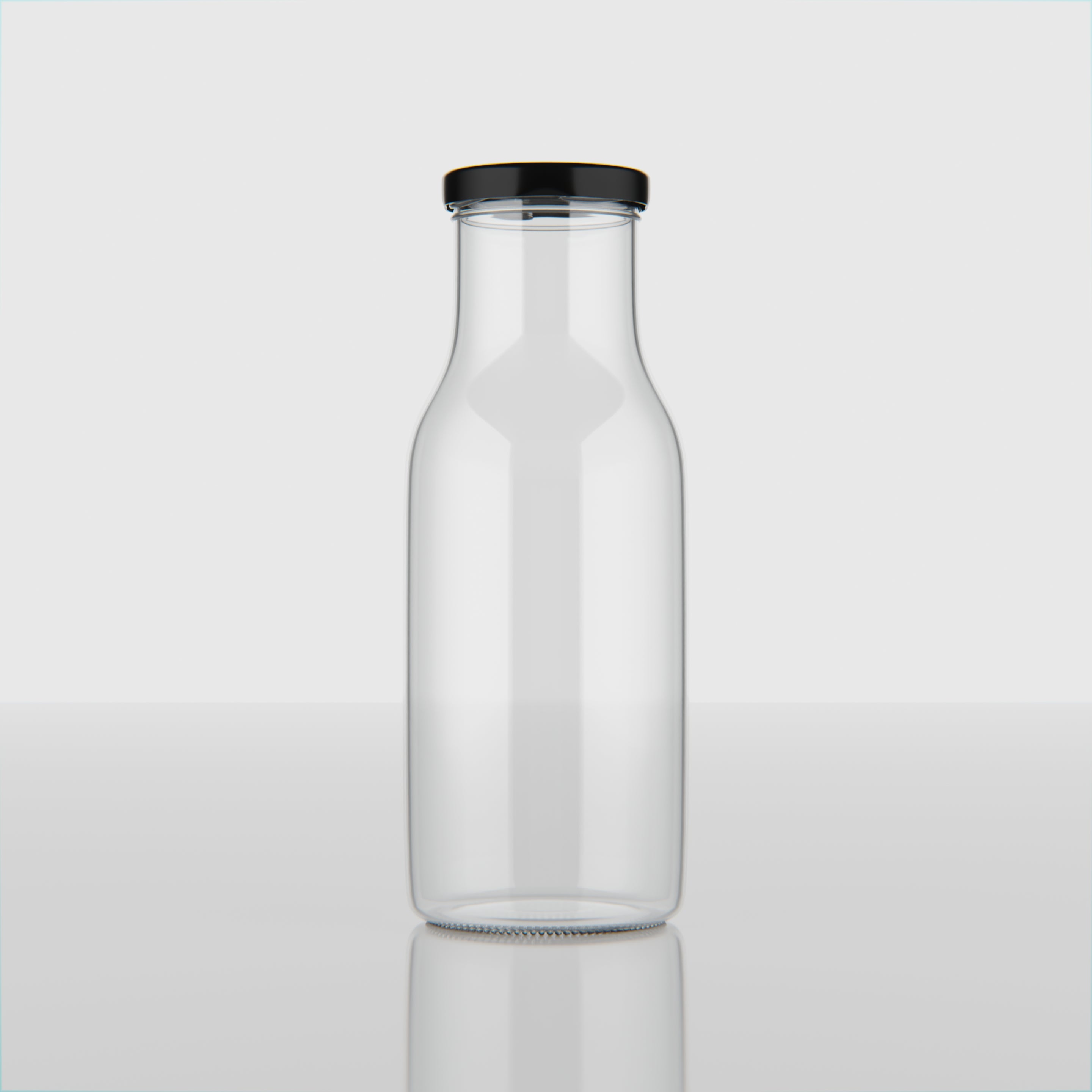 265 ML Milk Glass Bottle with Black, Gold & RX Cap