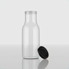 265 ML Milk Glass Bottle with Black, Gold & RX Cap