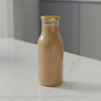 265 ML Milk Glass Bottle with Black, Gold & RX Cap