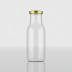 265 ML Milk Glass Bottle with Black, Gold & RX Cap
