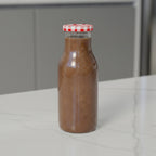 265 ML Milk Glass Bottle with Black, Gold & RX Cap