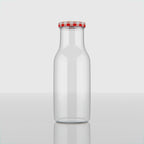 265 ML Milk Glass Bottle with Black, Gold & RX Cap
