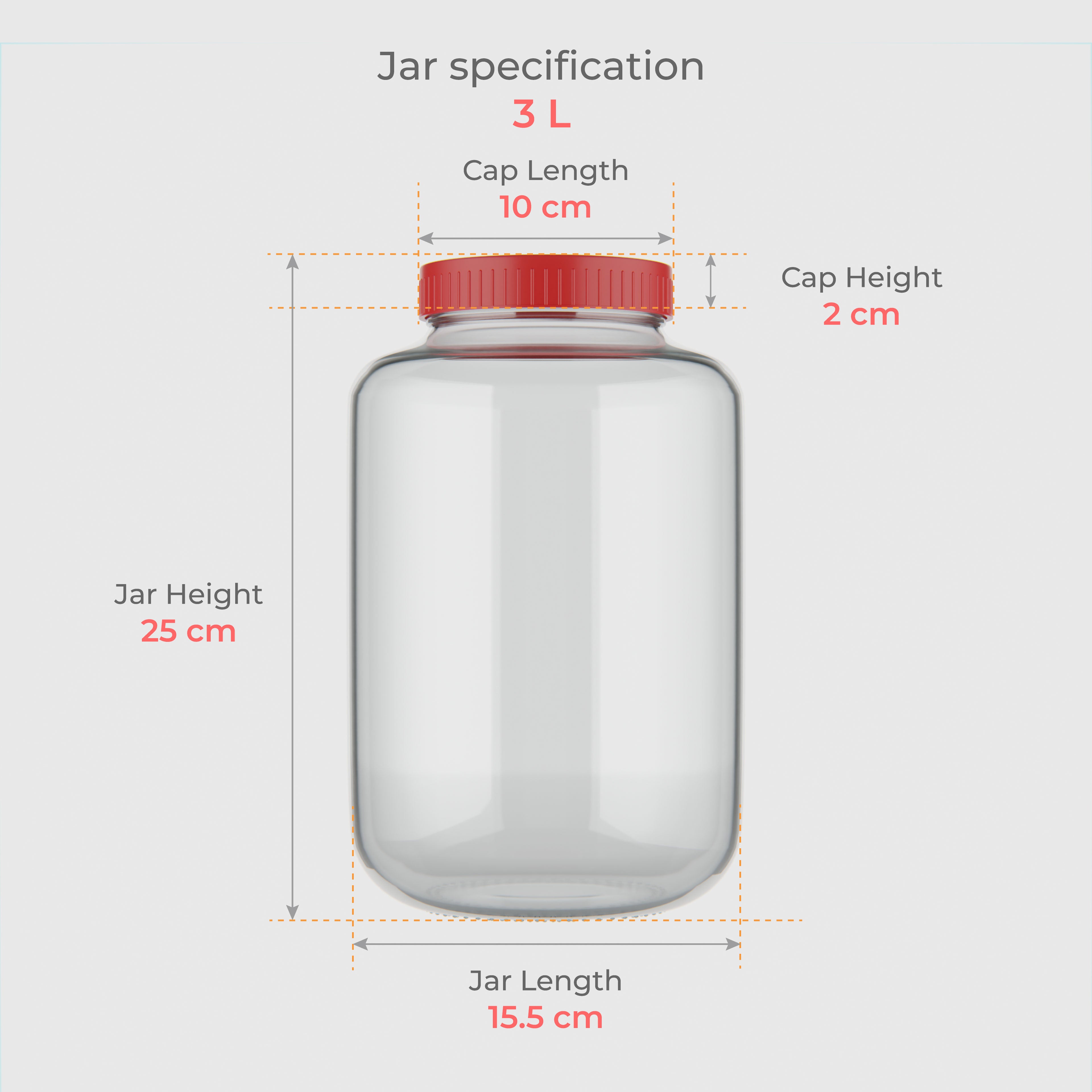 3 LTR Multipurpose Containers