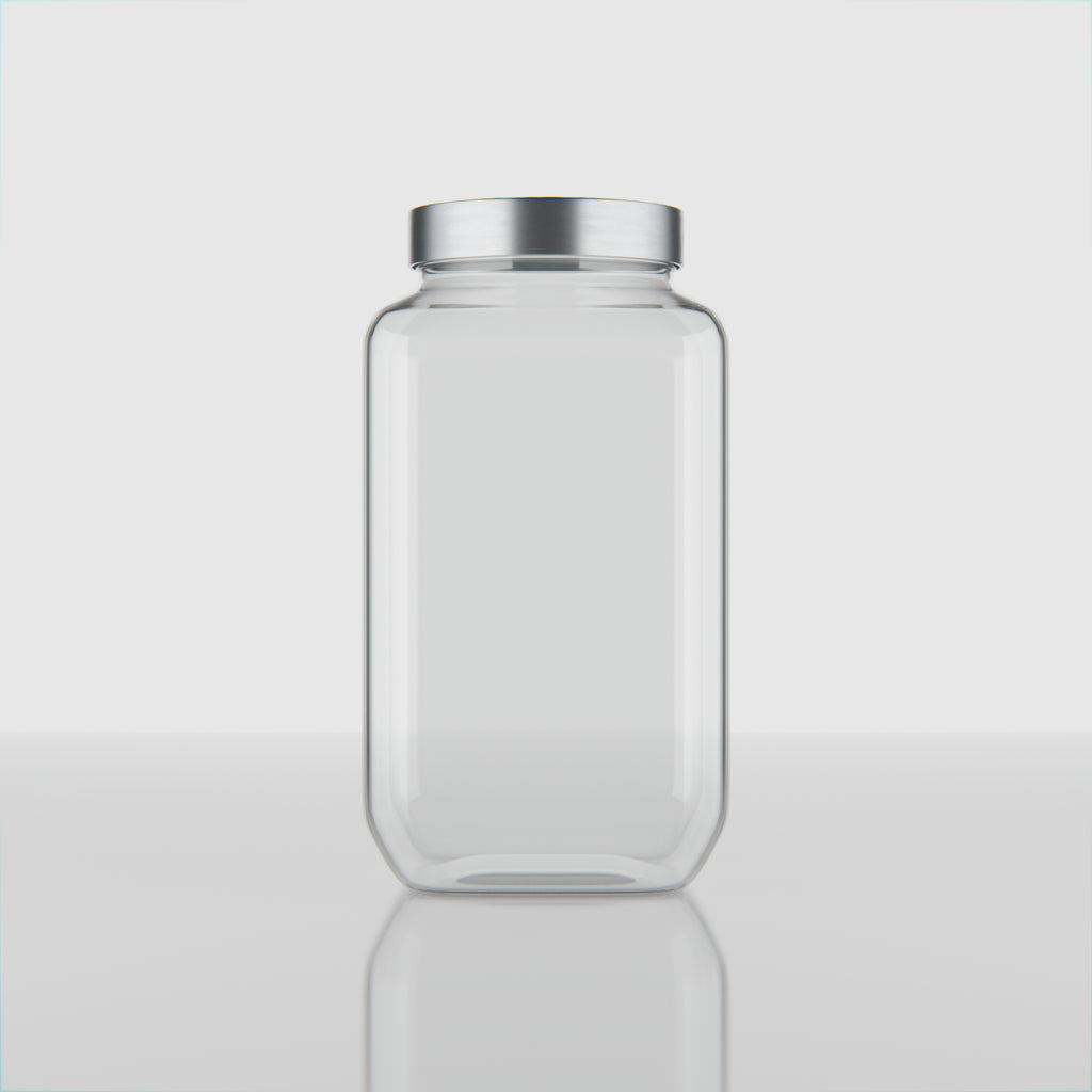 3000 ML Cubical Glass Storage Jars