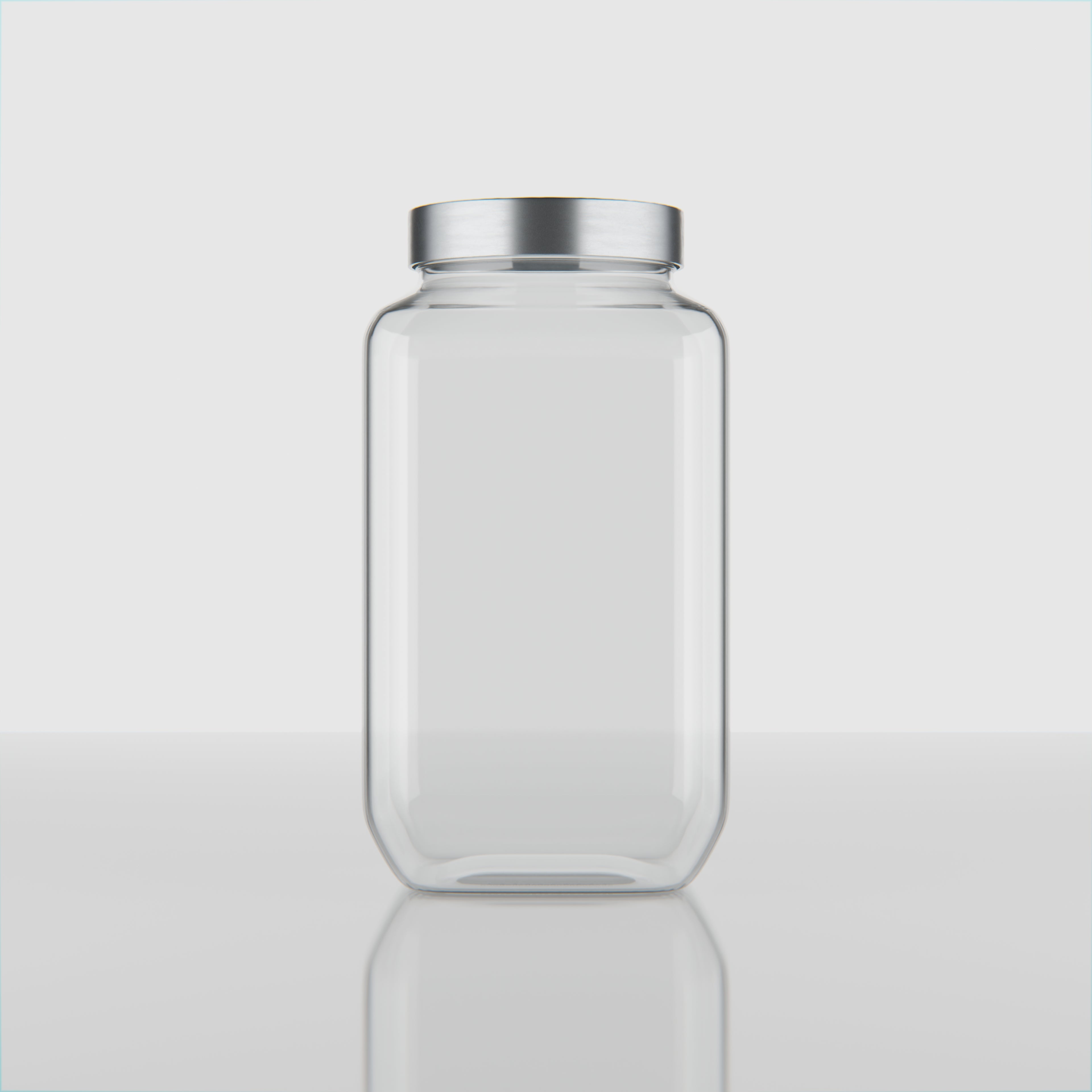 3000 ML Cubical Glass Storage Jars