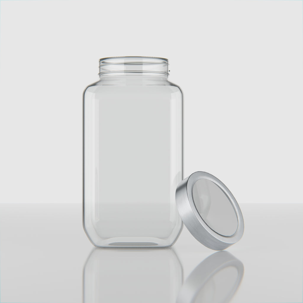 3000 ML Cubical Glass Storage Jars