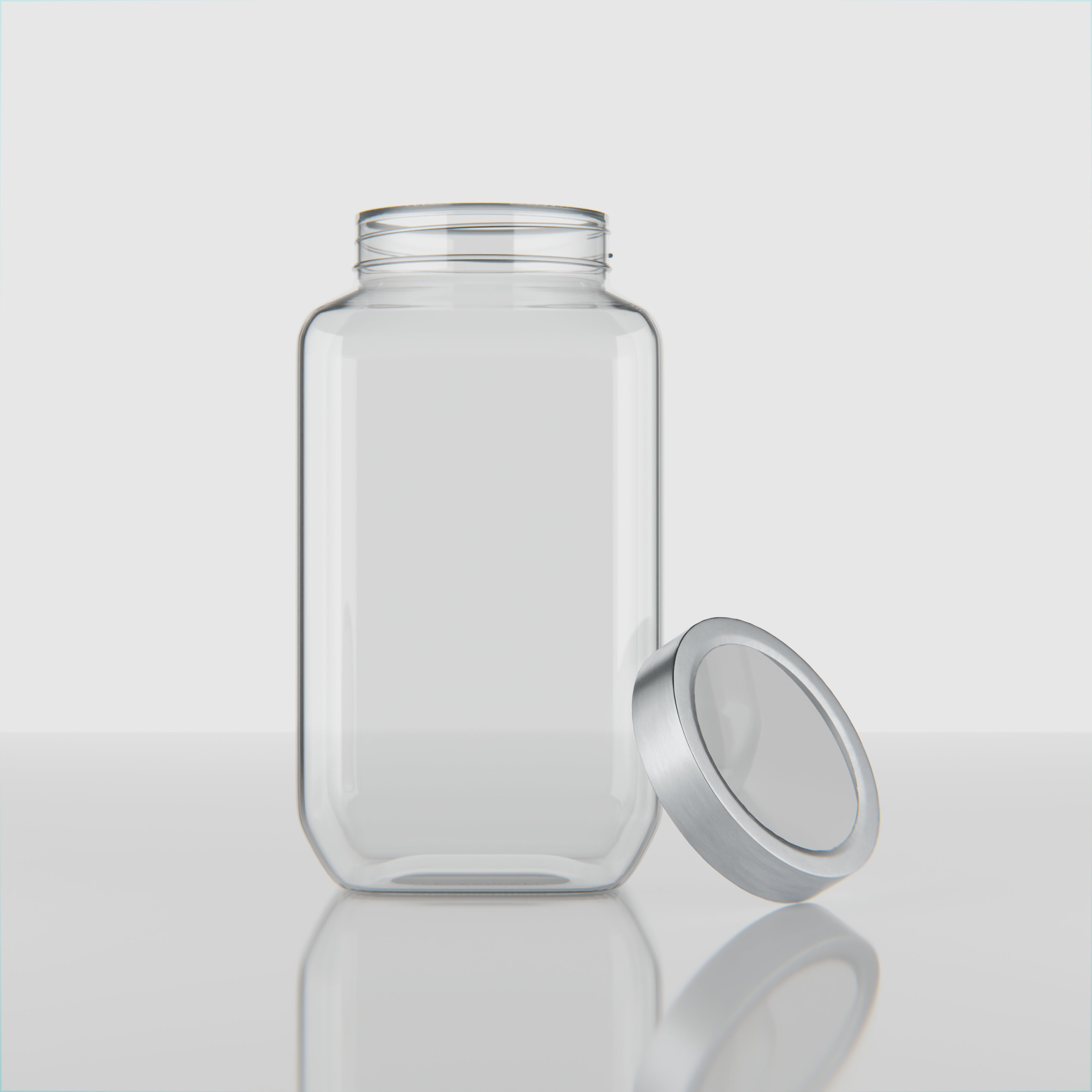 3000 ML Cubical Glass Storage Jars