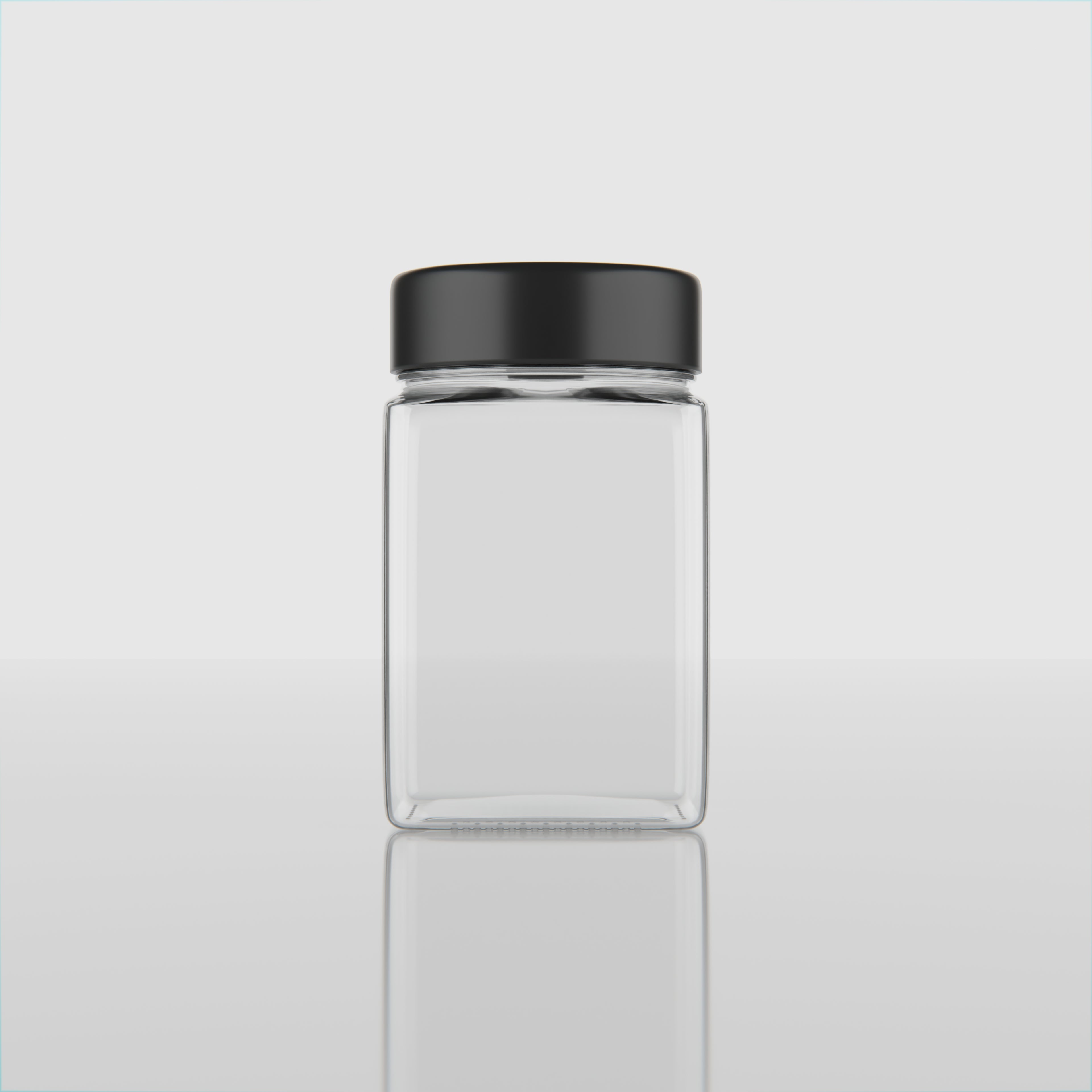 300 ML Cubical Glass Jar