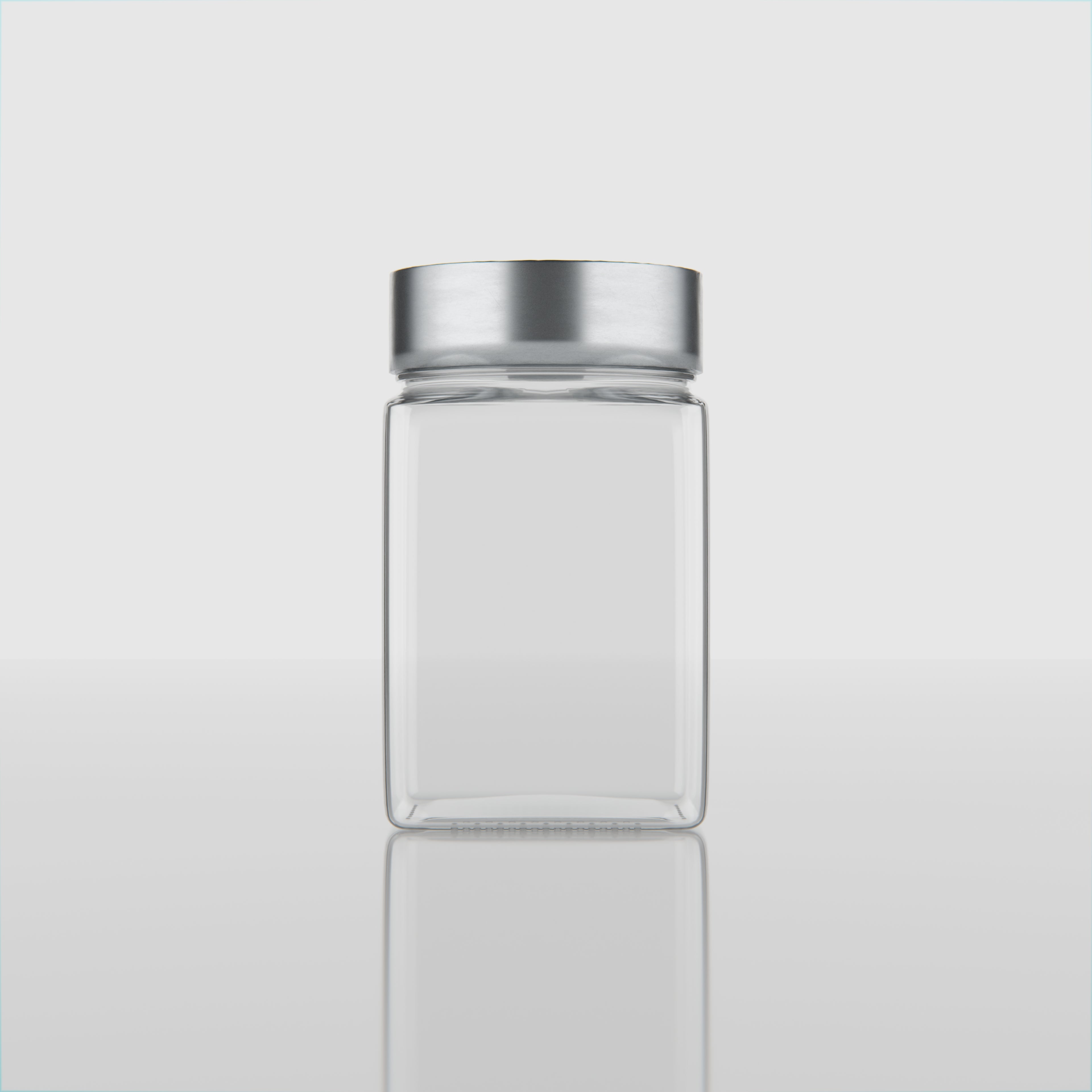 300 ML Cubical Glass Jar
