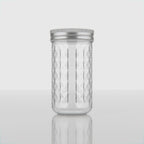 350 ML Charkut Glass Jar with Silver & Golden Airtight Cap