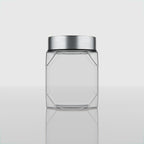 300 ML Lumens Glass Storage Jar with Red & Steel Airtight Cap