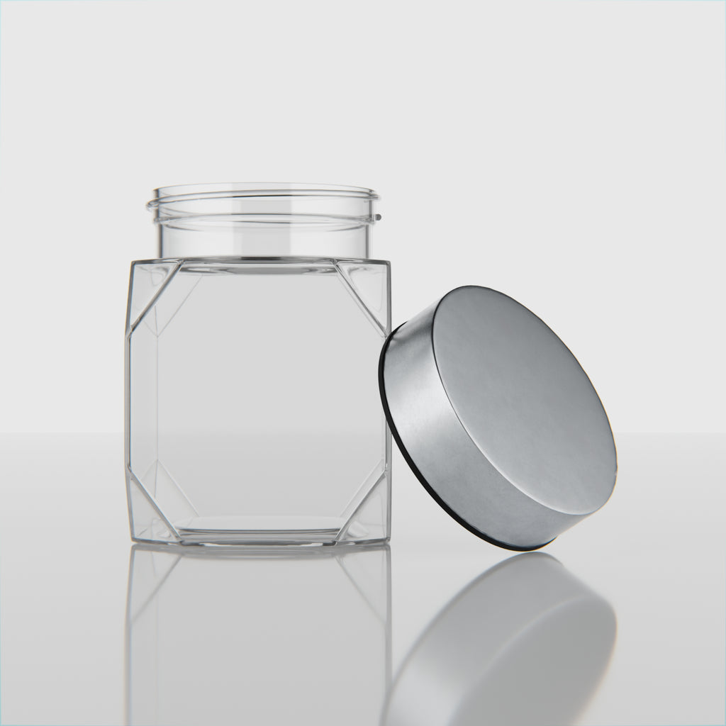 300 ML Lumens Glass Storage Jar with Red & Steel Airtight Cap