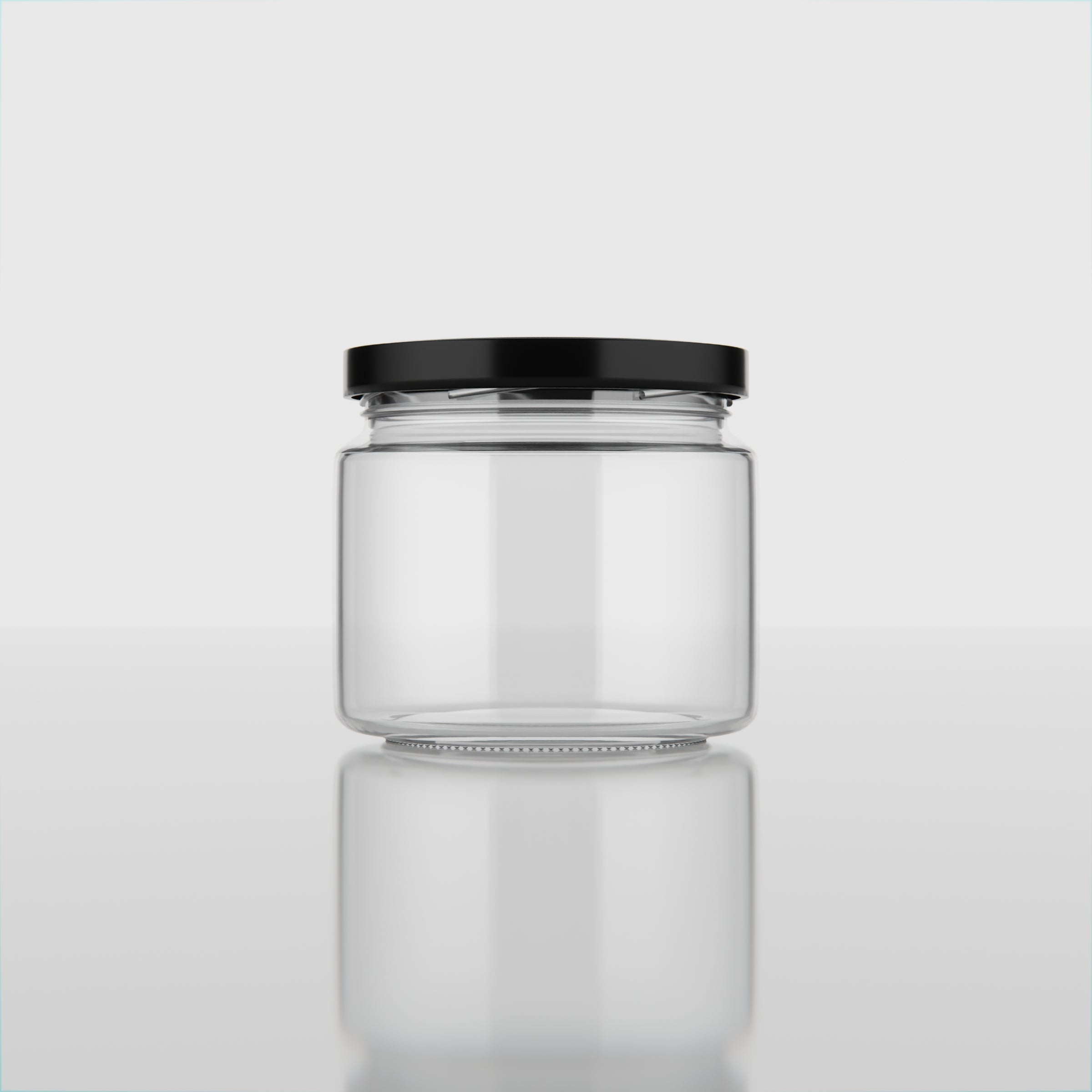 300 ML Nano Glass Storage Jar with Black & Golden Airtight Cap