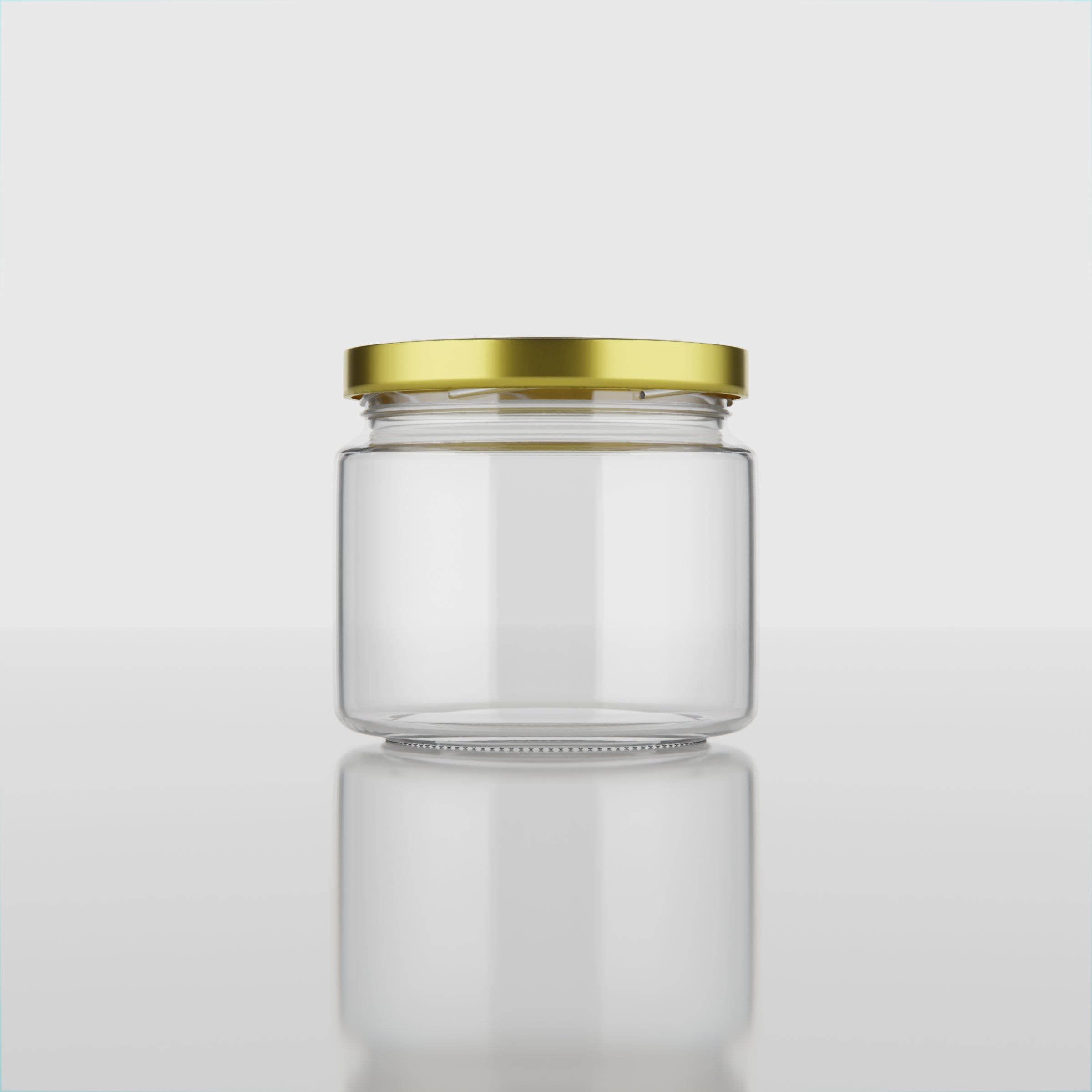 300 ML Nano Glass Storage Jar with Black & Golden Airtight Cap