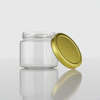 300 ML Nano Glass Storage Jar with Black & Golden Airtight Cap