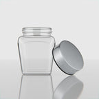 300 ML Tulsi Design Glass Jar with Red & Steel Airtight Cap