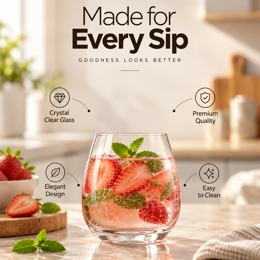 320 ML Clear Water Glasses