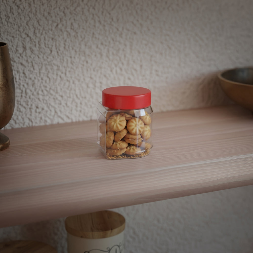 325 ML Enjoy Glass Jar with Red & Steel Airtight Cap