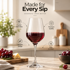 360 ML Premium Clear Wine Glasses