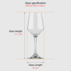 360 ML Premium Clear Wine Glasses
