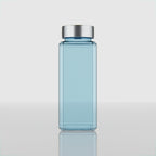 500 ML Snow Blue Glass Bottle with Silver & Gold Cap