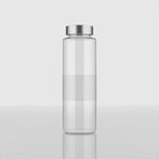 500 ML Glass Water Bottle with Steel Cap