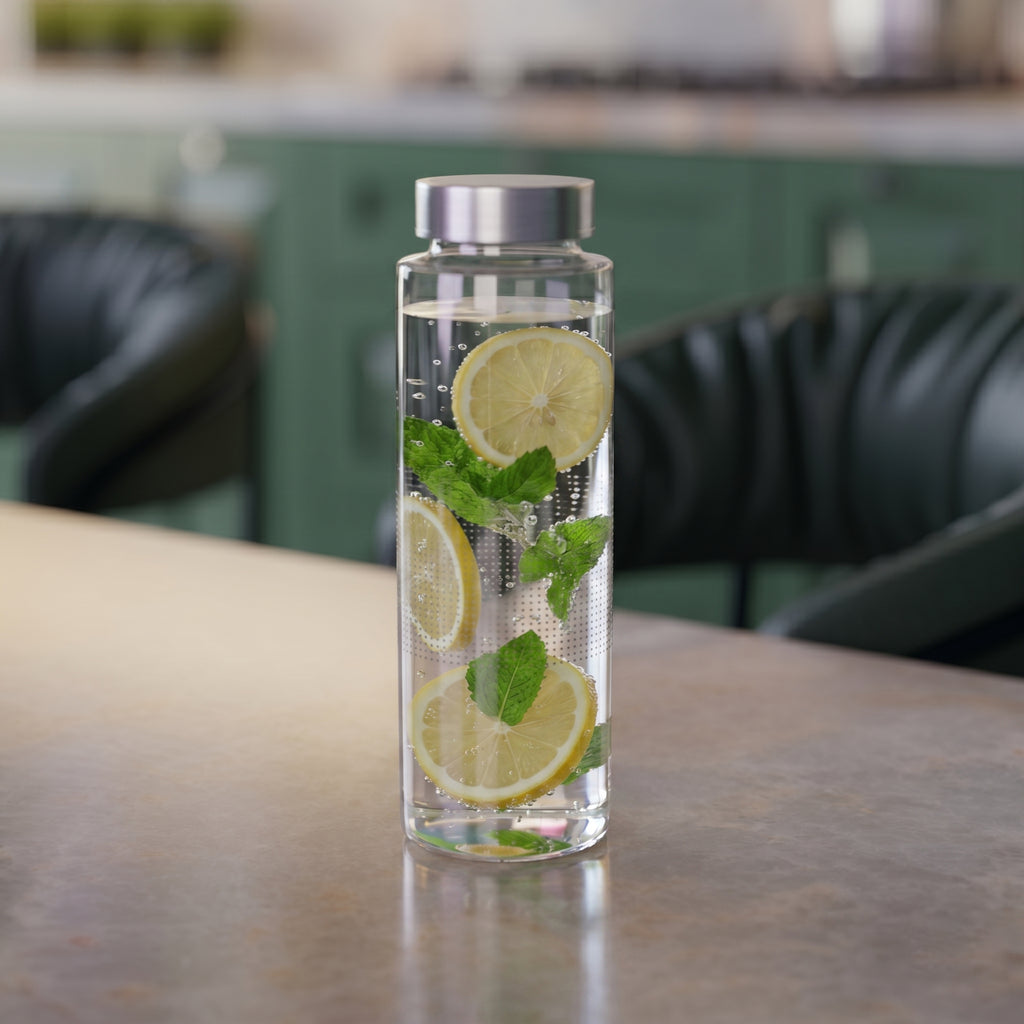 500 ML Glass Water Bottle with Steel Cap