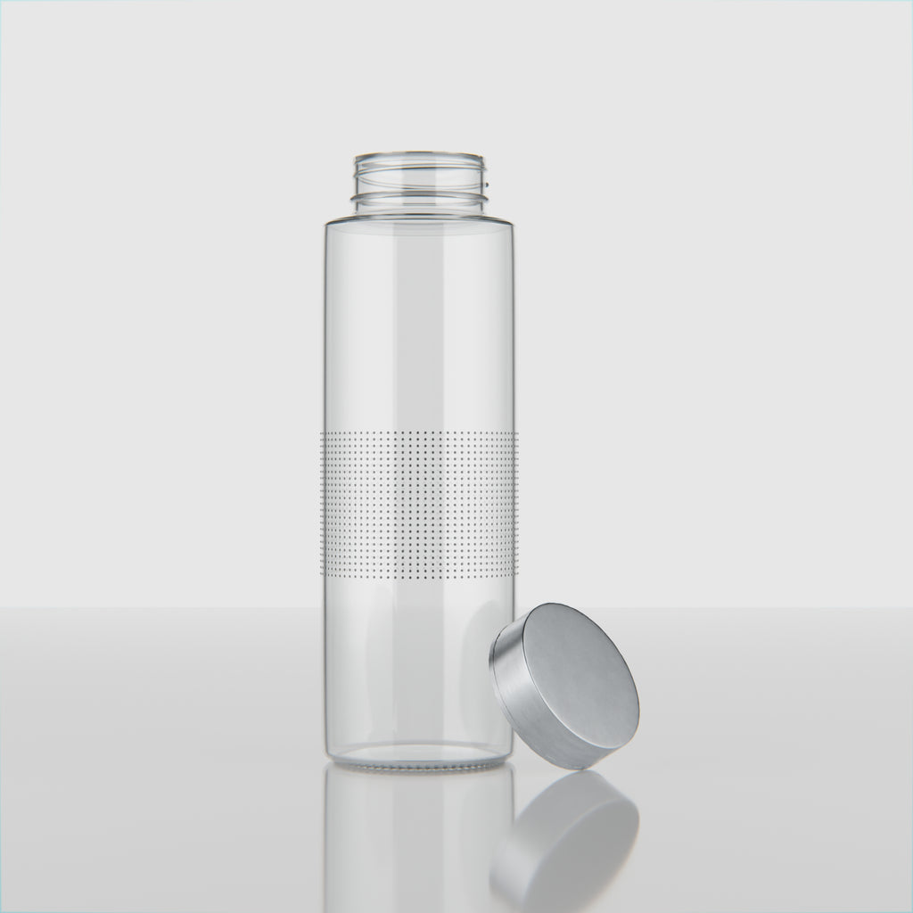 500 ML Glass Water Bottle with Steel Cap