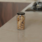 450 ML Hexagonal Glass Jars with Black & Gold Cap